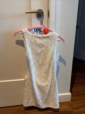 White sequin dress